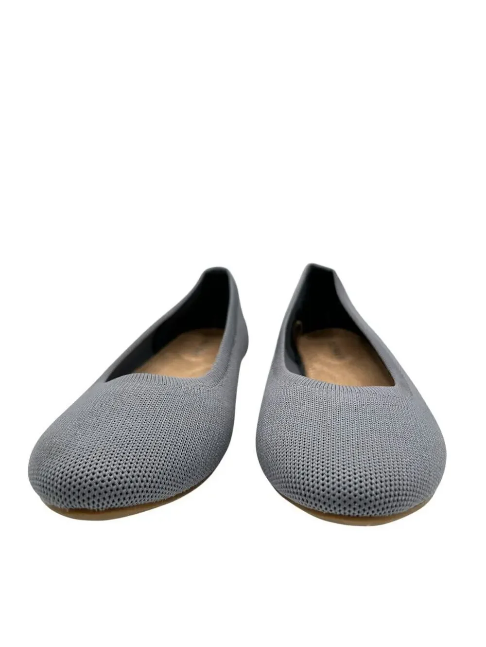 Old Navy Women Baby Blue Knit Almond Toe Ballet Flats Size 7